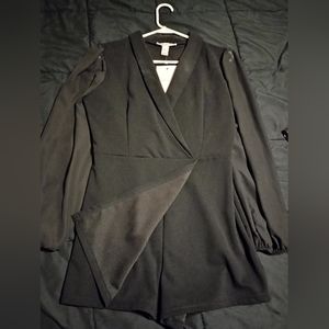 Birch and Stone black dress short romper